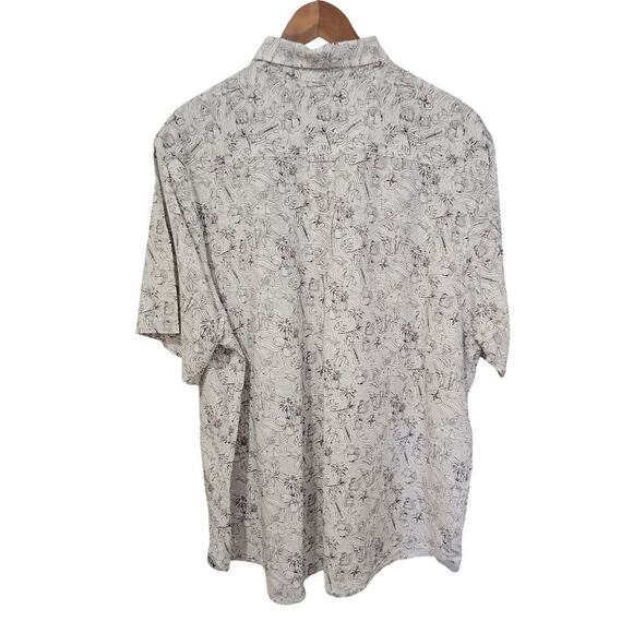Tommy Bahama Veracruz Cay Hidden Paradise Short Sleeve Shirt Off White Size XXL - Picture 6 of 9